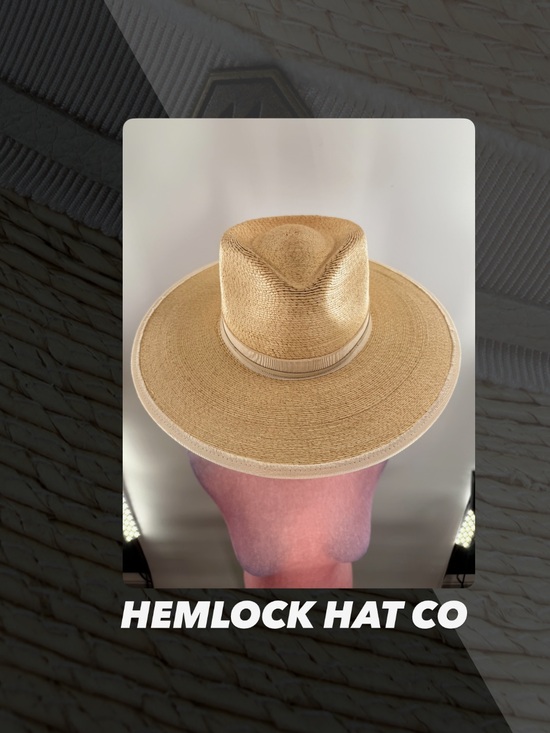 Hemlock Accessories - EUC Hemlock Hat Co Palm Straw Hat